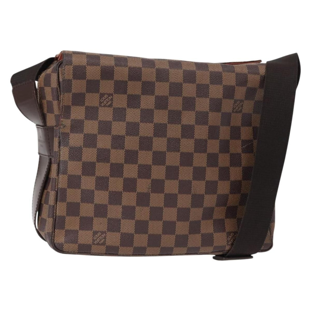 Louis Vuitton Naviglio Handbag Damier Brown Canvas Shoulder Bag Bag (Pre-Owned)