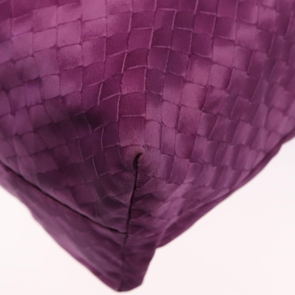 Bottega Veneta Intrecciolusion Tote Printed Nylon Purple Nylon Tote Bag Bag (Pre-Owned)