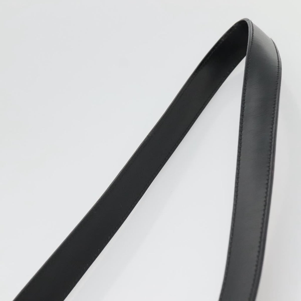Fendi Buckle Flap Shoulder Bag Zucchino Canvas Black Canvas Shoulder Bag Bag (Pre-Owned)
