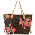 Louis Vuitton Neverfull Nm Tote Limited Edition Printed Canvas Brown Canvas Tote Bag Bag (Pre-Owned)