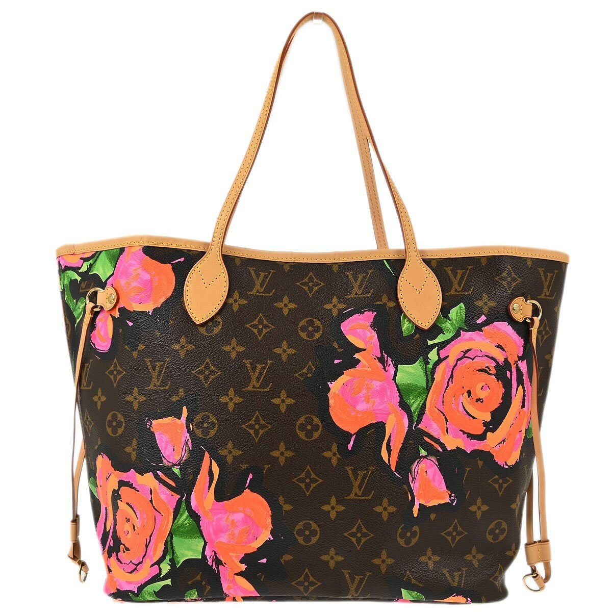 Louis Vuitton Neverfull Nm Tote Limited Edition Printed Canvas Brown Canvas Tote Bag Bag (Pre-Owned)