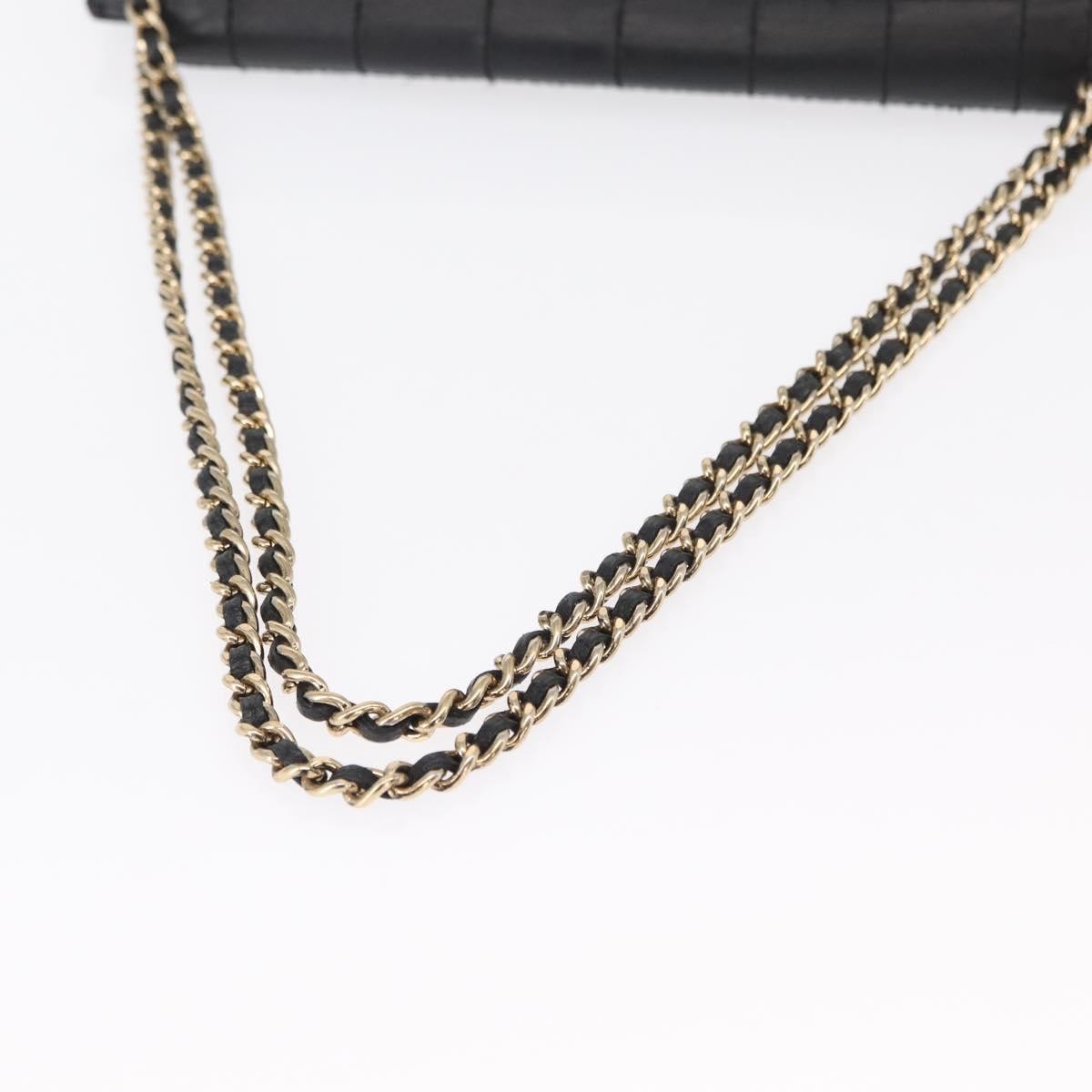 Chanel Chocolate Bar Accordion Reissue Flap Bag Quilted Lambskin Black Leather Shoulder Bag Bag (Pre-Owned)