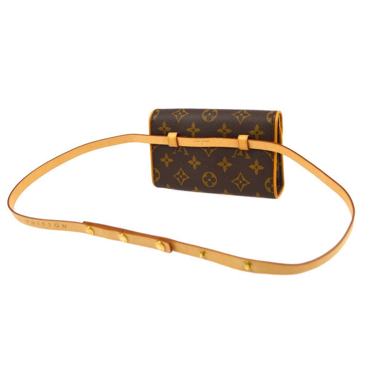 Louis Vuitton Florentine Waist Bag Monogram Canvas Brown Canvas Clutche & Pouche Bag (Pre-Owned)
