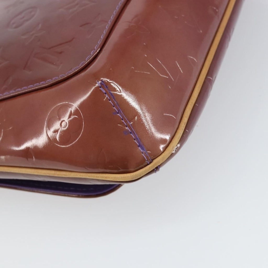 Louis Vuitton Thompson Street Handbag Monogram Vernis Purple Patent_Leather Shoulder Bag Bag (Pre-Owned)