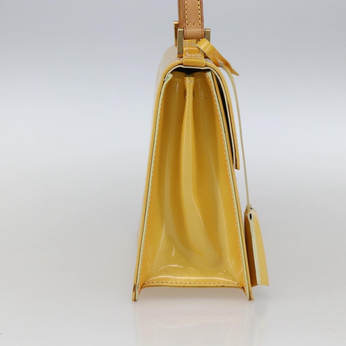 Louis Vuitton Spring Street Nm Handbag Patent Leather Yellow Patent_Leather Handbag (Pre-Owned)