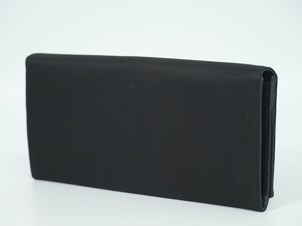 Prada Continental Wallet Tessuto Black Nylon Wallets Accessory (Pre-Owned)