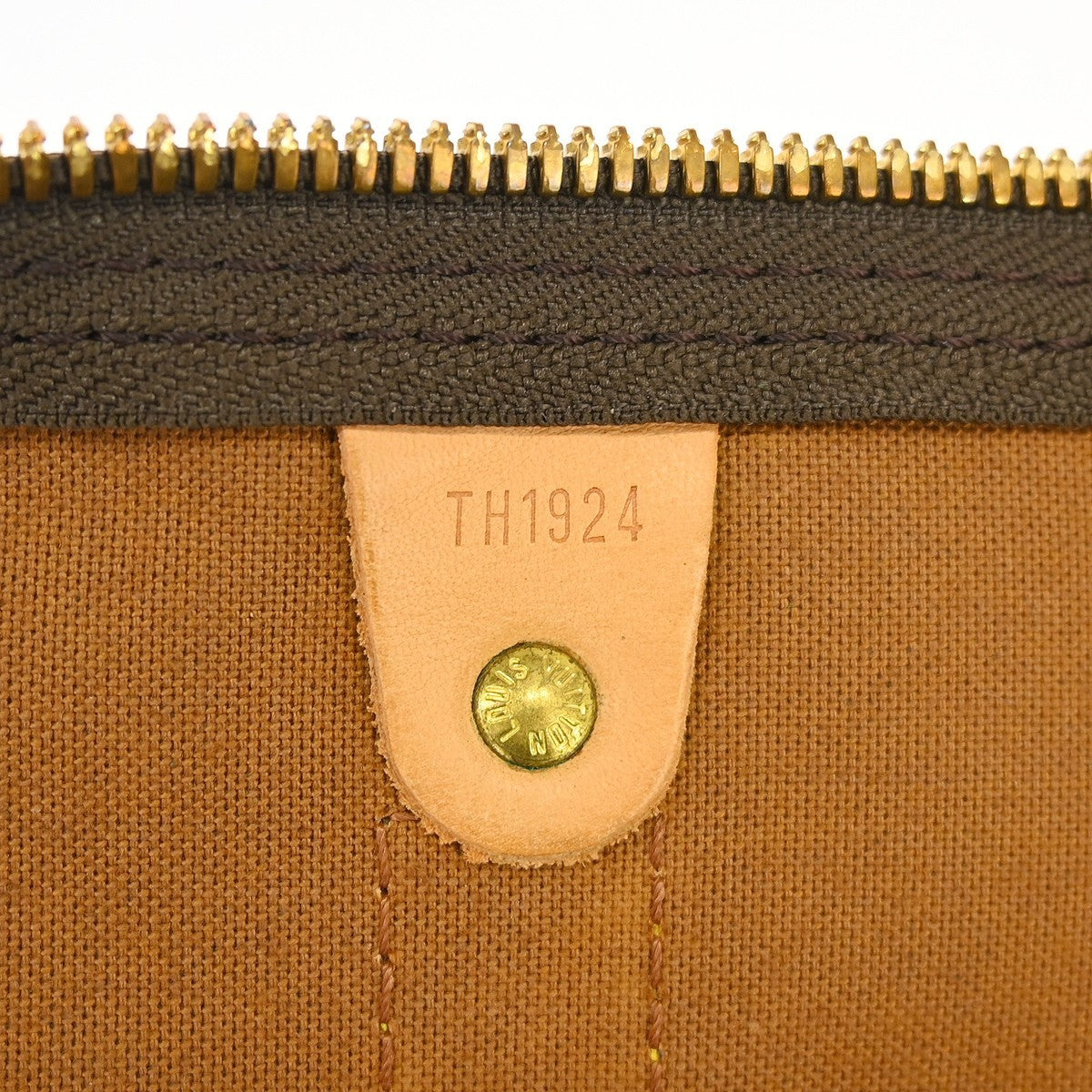 Louis Vuitton Keepall Bag Monogram Canvas Brown Canvas Travel Bag Bag (Pre-Owned)