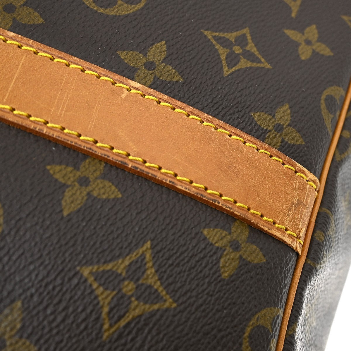 Louis Vuitton Keepall Bag Monogram Canvas Brown Canvas Travel Bag Bag (Pre-Owned)