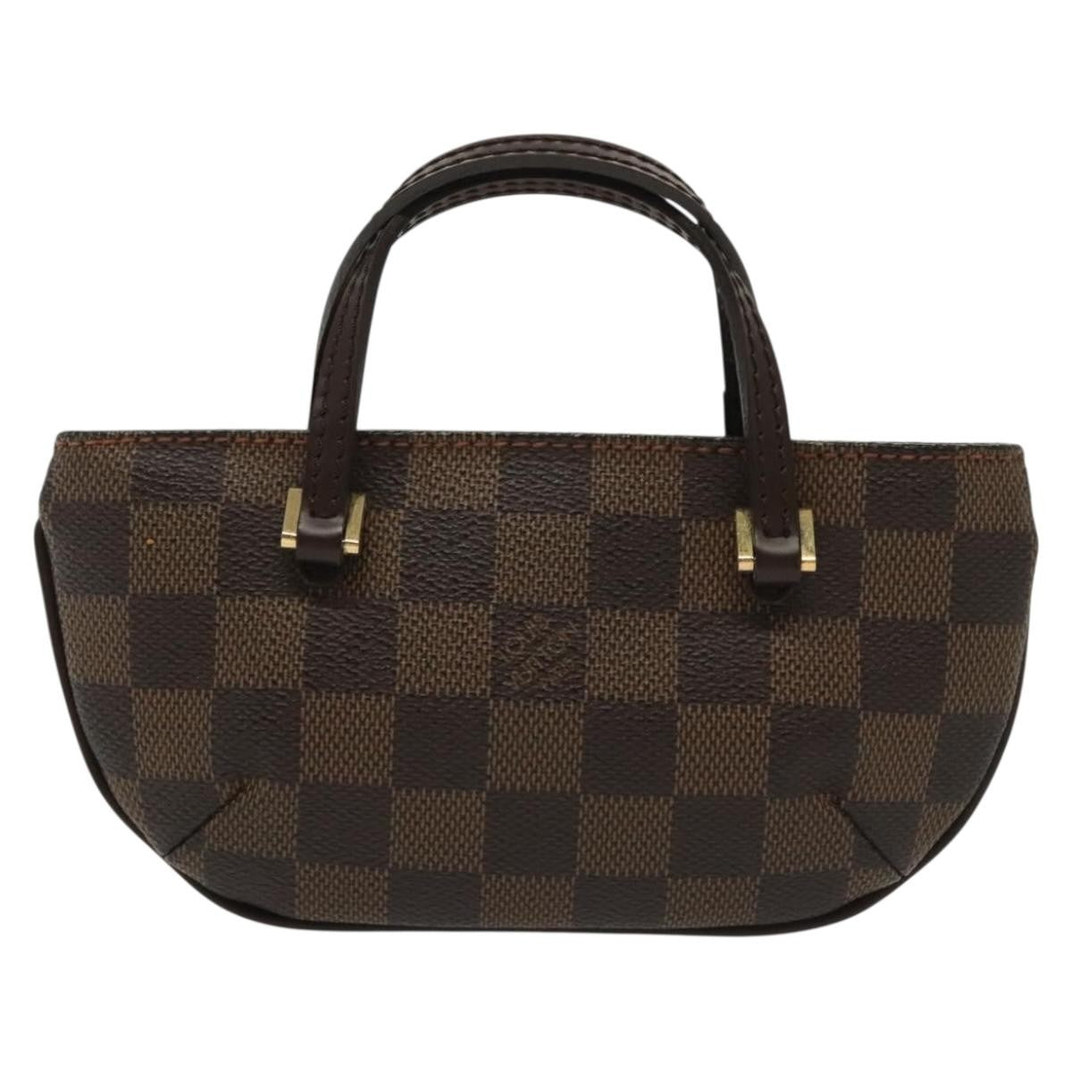 Louis Vuitton Manosque Pochette Damier Brown Canvas Clutche & Pouche Bag (Pre-Owned)