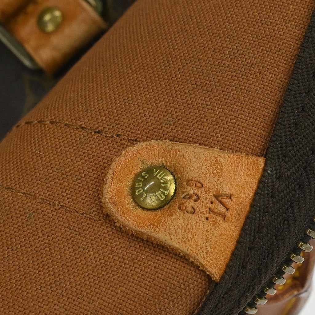 Louis Vuitton Keepall Bag Monogram Canvas Brown Canvas Travel Bag Bag (Pre-Owned)