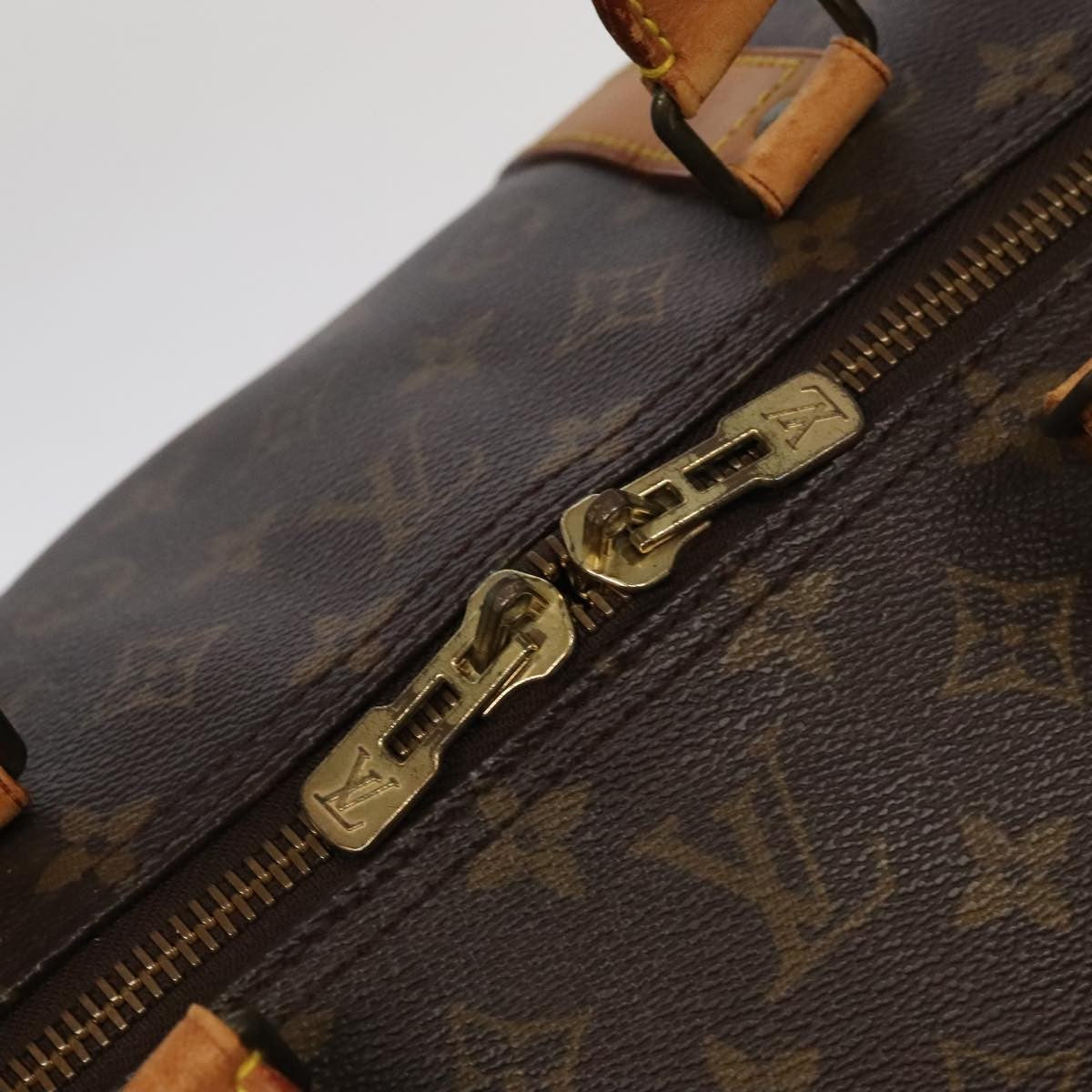 Louis Vuitton Keepall Bag Monogram Canvas Brown Canvas Travel Bag Bag (Pre-Owned)