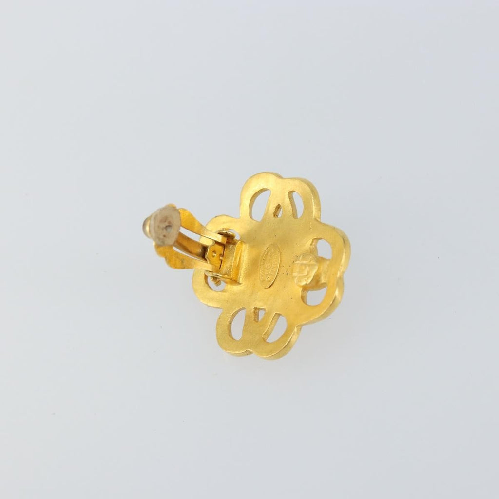 Chanel Cc Hoop Clip-On Earrings Metal Gold Metal Earrings Jewelry (Pre-Owned)