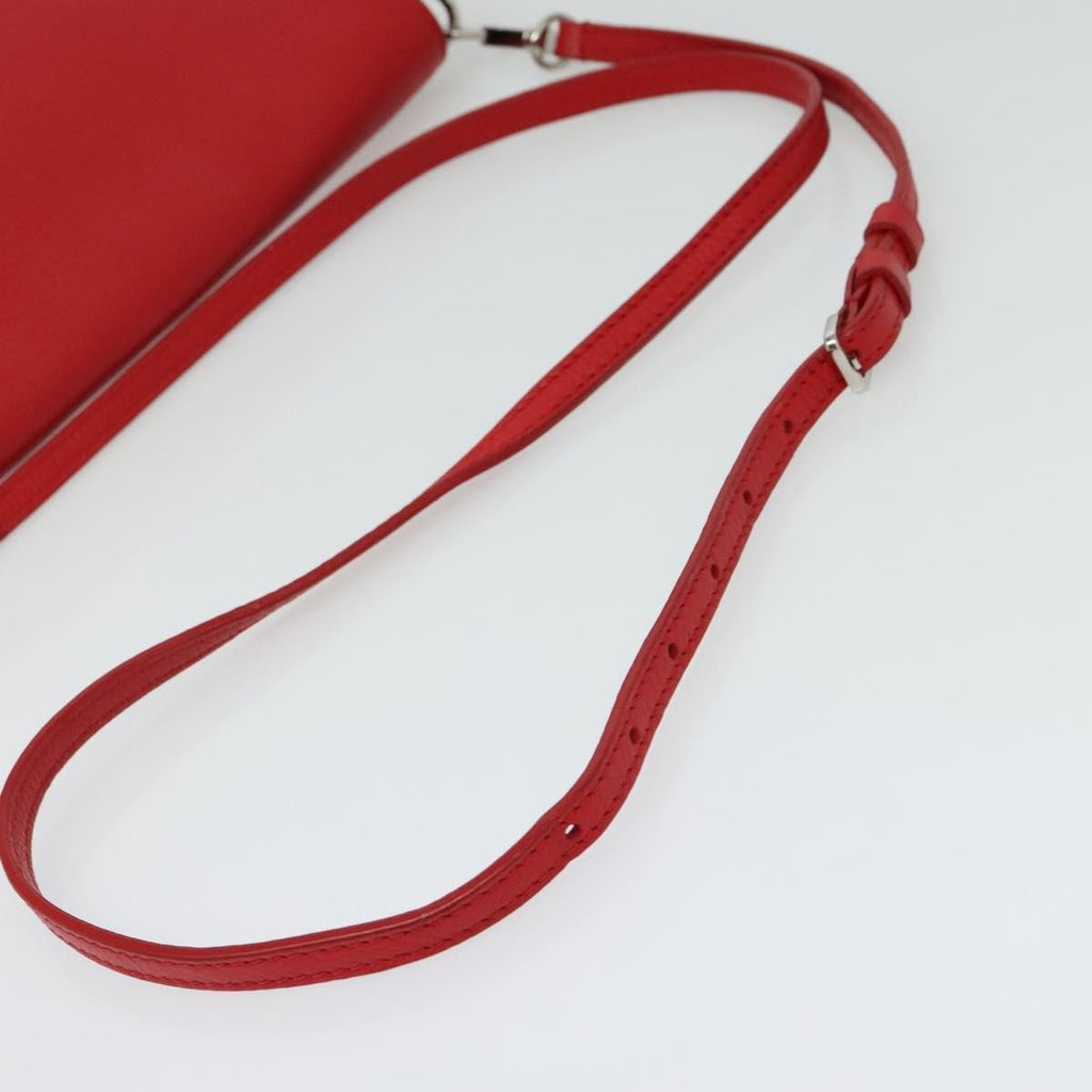 Louis Vuitton Essential Cuir Boheme Handbag Leather Red Leather Shoulder Bag Bag (Pre-Owned)