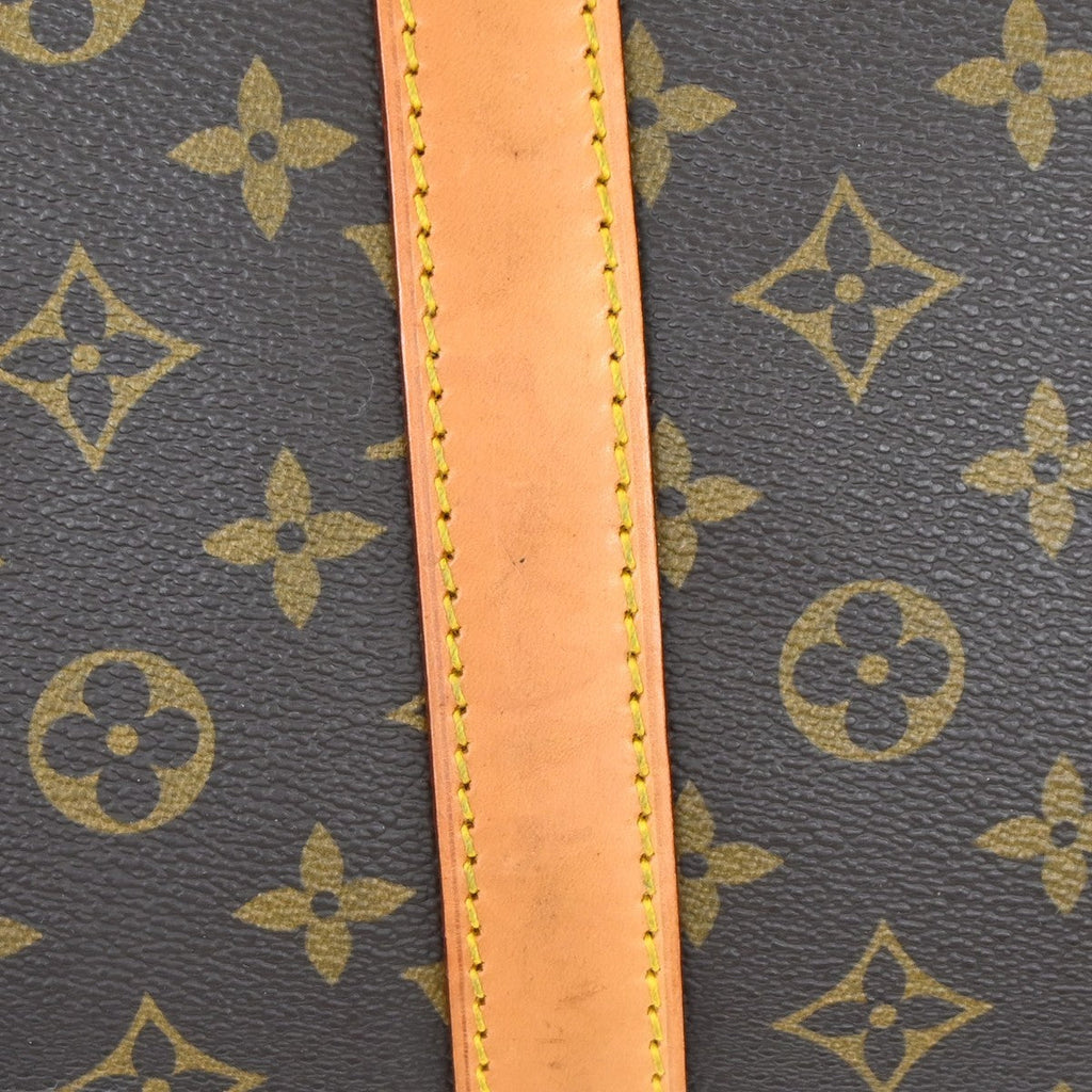 Louis Vuitton Keepall Bag Monogram Canvas Brown Canvas Travel Bag Bag (Pre-Owned)
