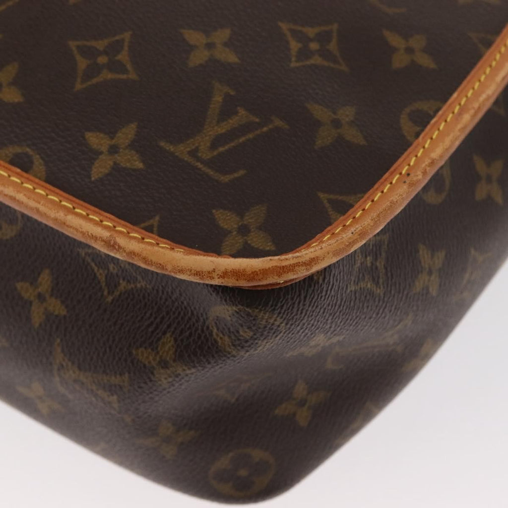 Louis Vuitton Sac Gibeciere Messenger Bag Monogram Canvas Brown Canvas Shoulder Bag Bag (Pre-Owned)