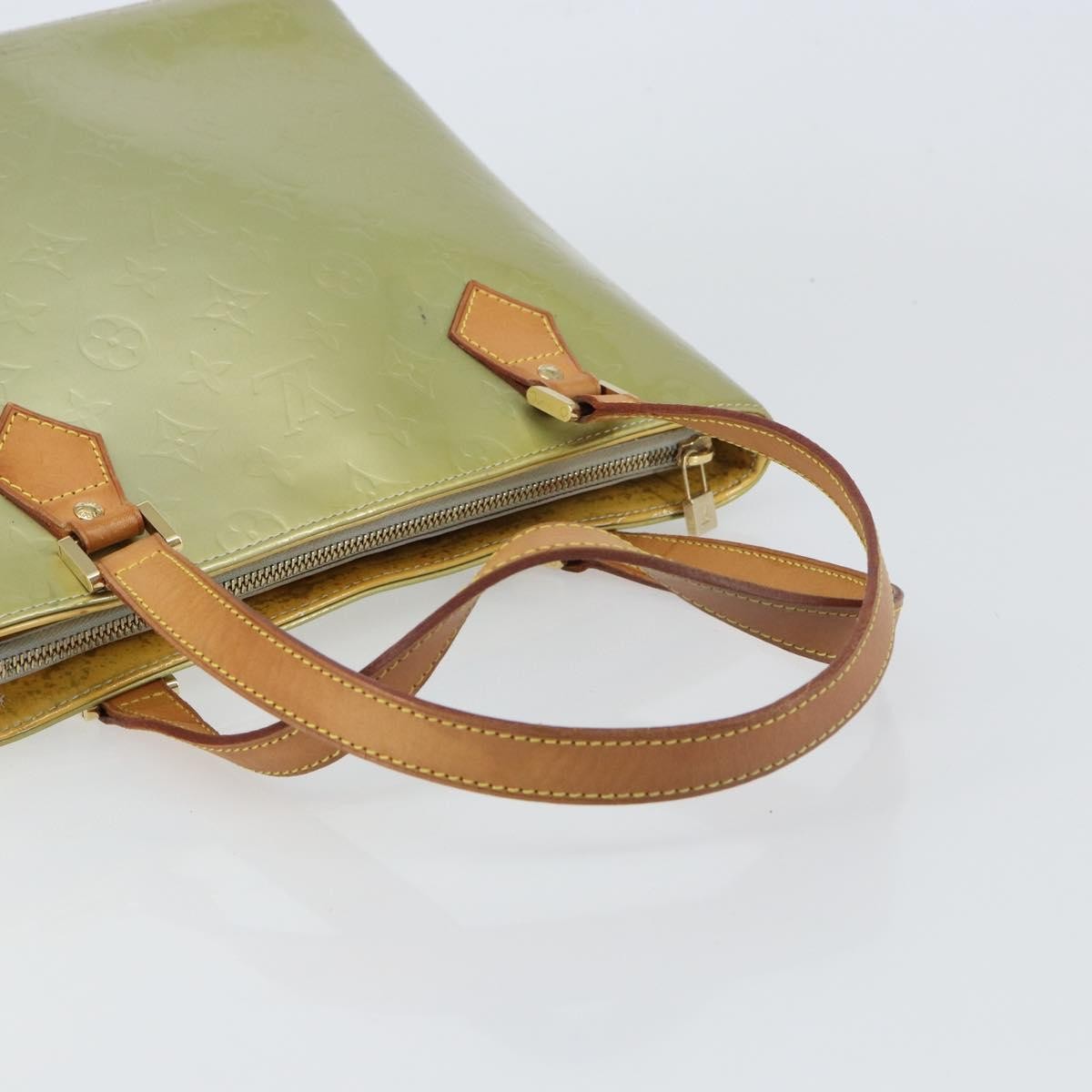 Louis Vuitton Houston Handbag Monogram Vernis Gray Patent_Leather Handbag (Pre-Owned)