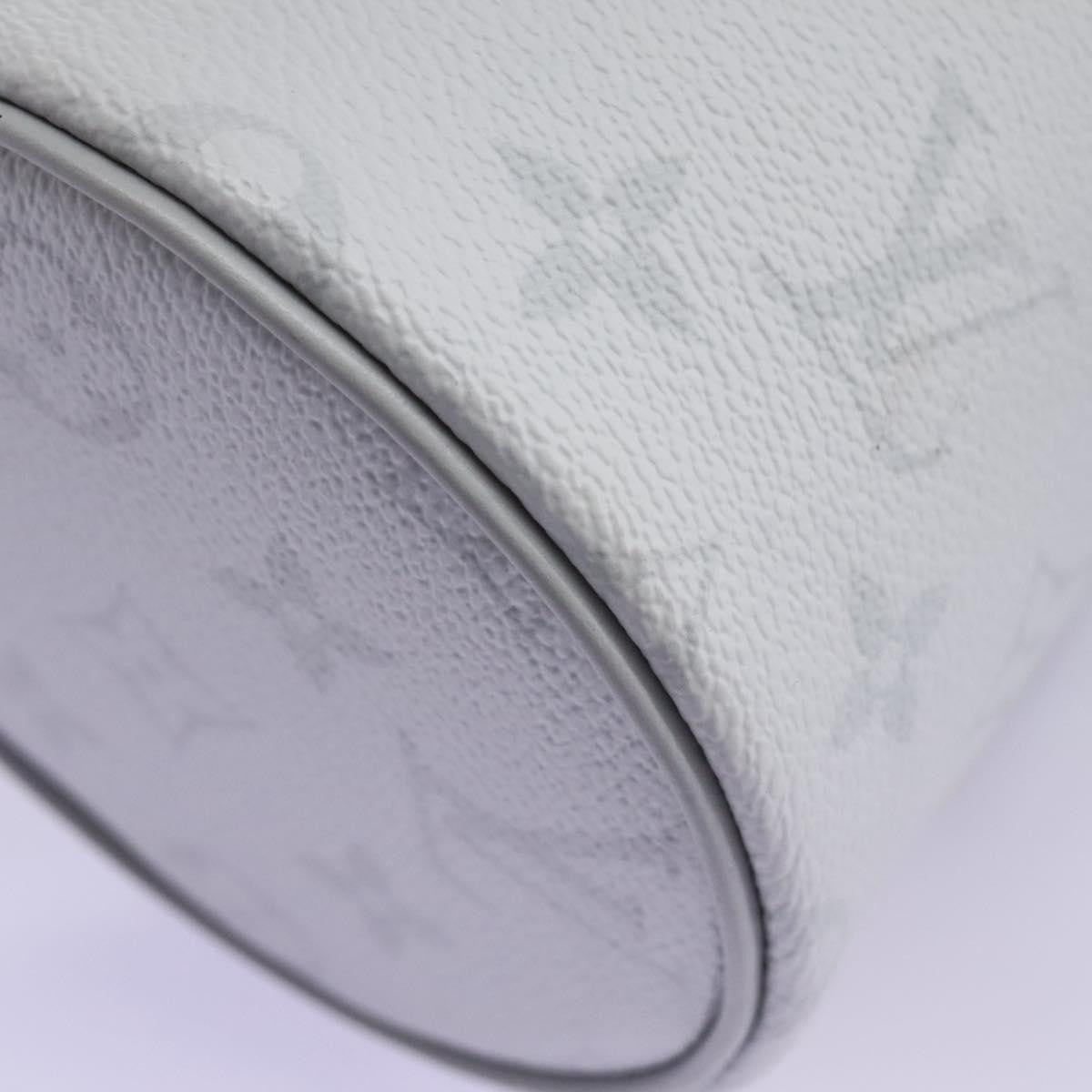 Louis Vuitton Chalk Nano Bag Limited Edition Logo Story Monogram Canvas Gray Canvas Clutche & Pouche Bag (Pre-Owned)