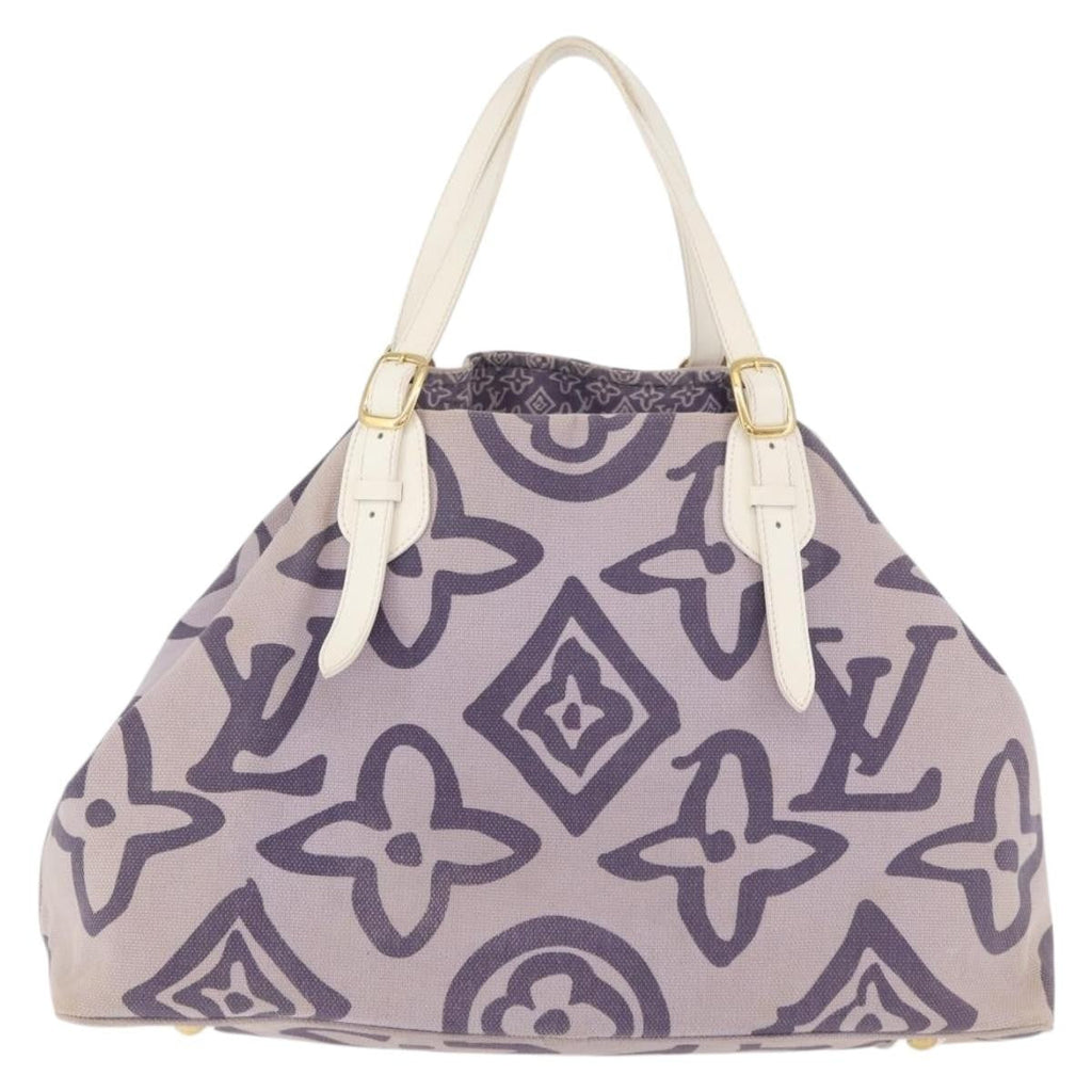 Louis Vuitton Tahitienne Cabas Canvas Purple Canvas Tote Bag Bag (Pre-Owned)