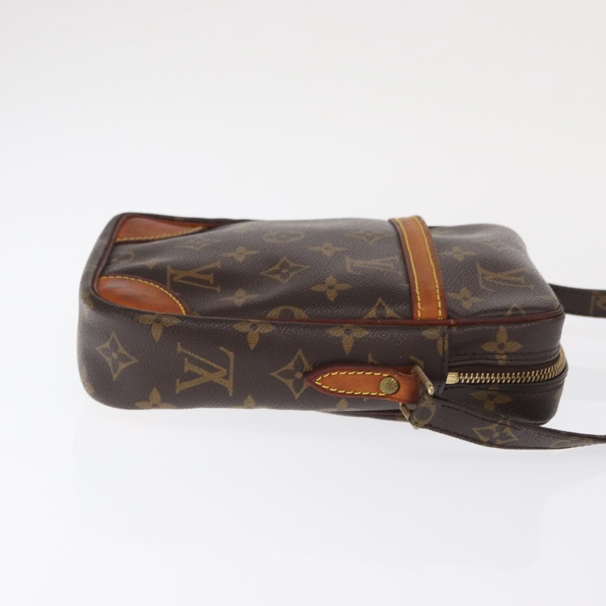 Louis Vuitton Danube Handbag Monogram Canvas Brown Canvas Shoulder Bag Bag (Pre-Owned)