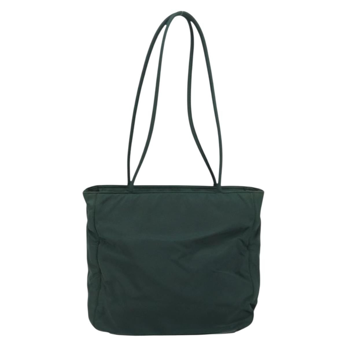 Prada Vintage Tote Tessuto Khaki Nylon Tote Bag Bag (Pre-Owned)
