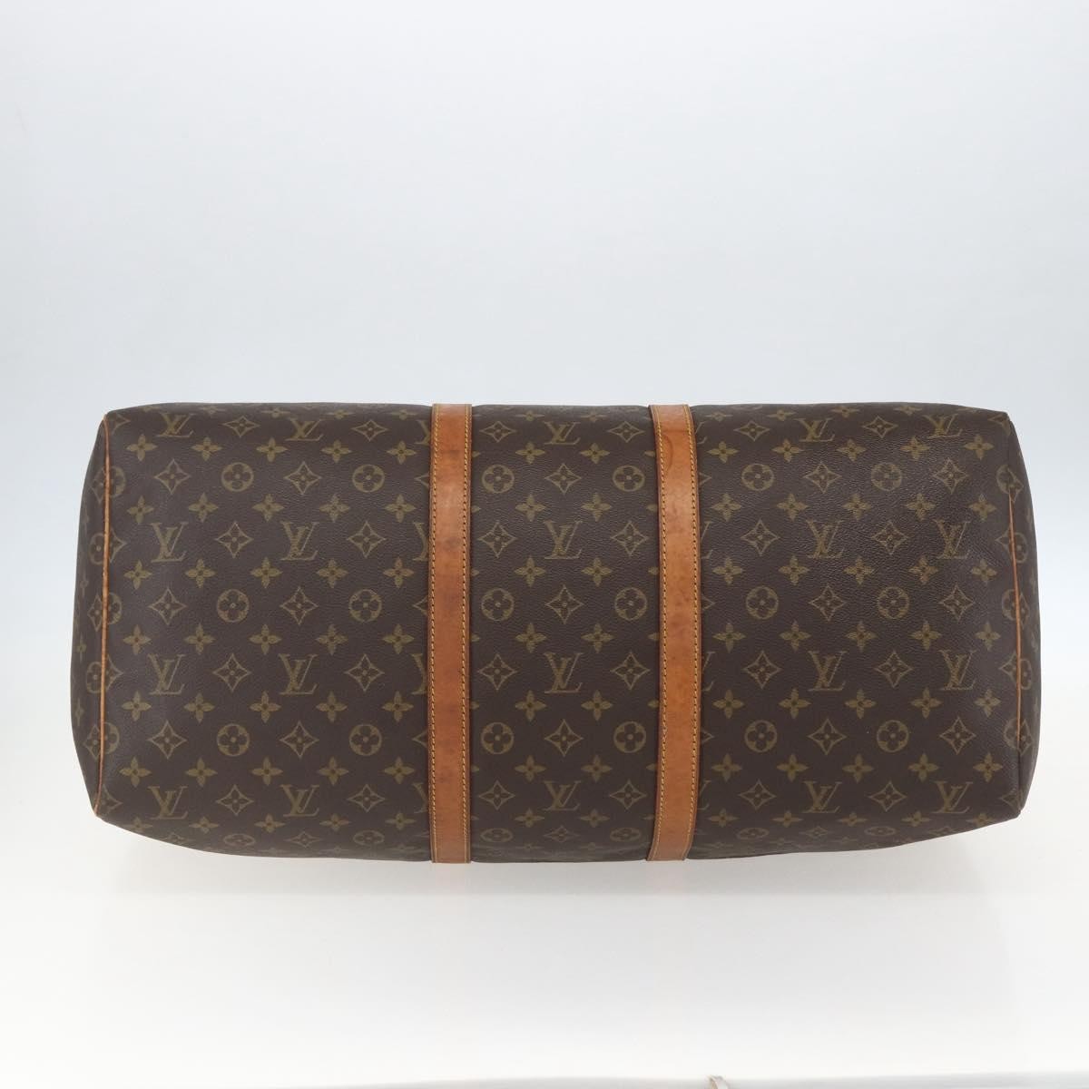 Louis Vuitton Keepall Bag Monogram Canvas Brown Canvas Travel Bag Bag (Pre-Owned)