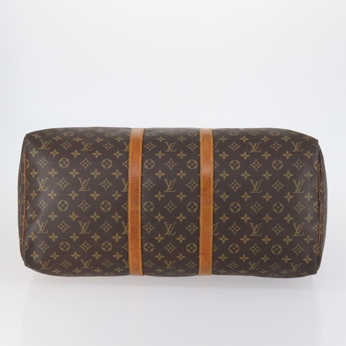 Louis Vuitton Keepall Bag Monogram Canvas Brown Canvas Travel Bag Bag (Pre-Owned)