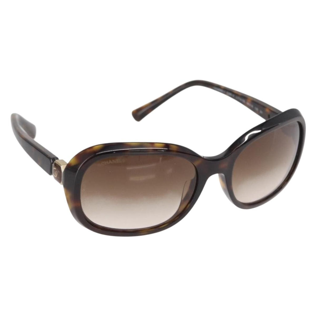 Chanel Logo Cc Sunglasses Plastic Brown Plastic Sunglasse Accessory (Pre-Owned)