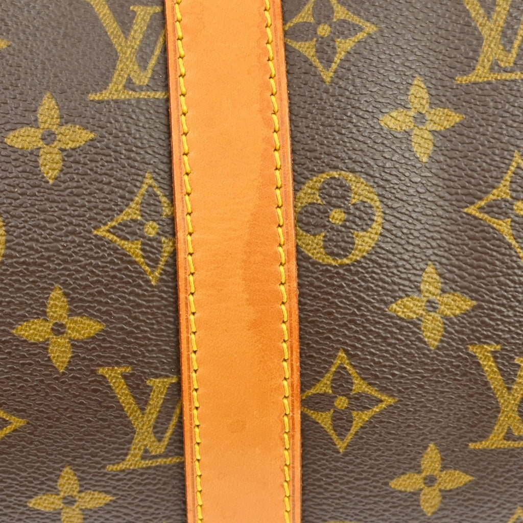 Louis Vuitton Keepall Bag Monogram Canvas Brown Canvas Travel Bag Bag (Pre-Owned)