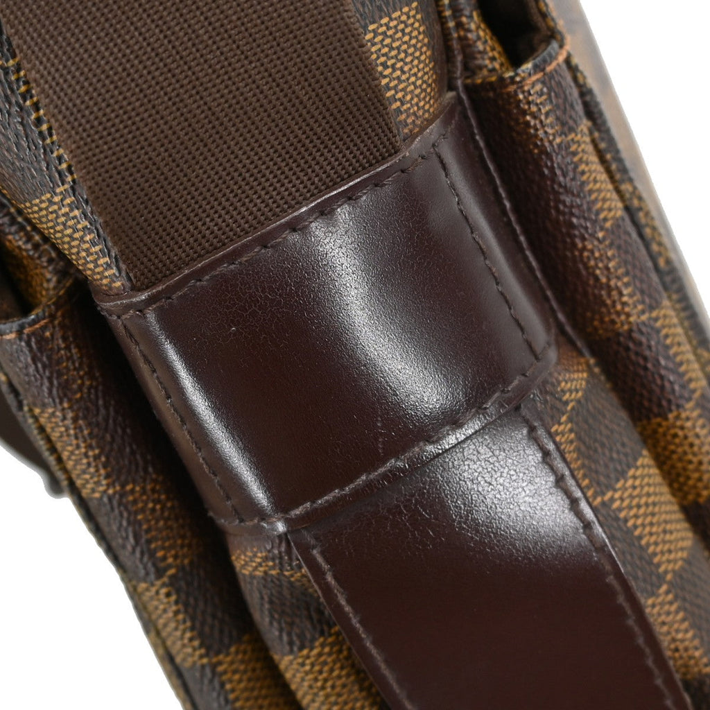 Louis Vuitton Naviglio Handbag Damier Brown Canvas Shoulder Bag Bag (Pre-Owned)