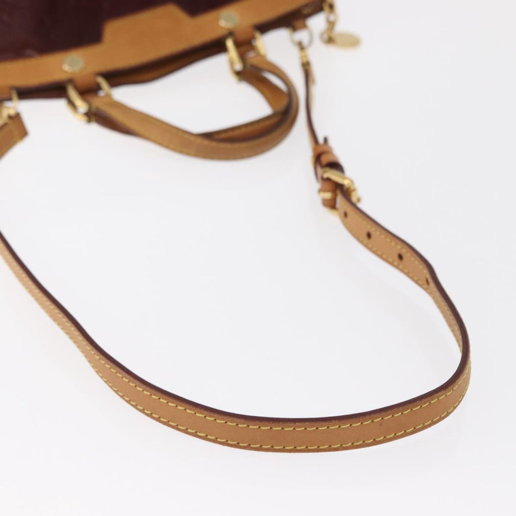 Louis Vuitton Brea Handbag Monogram Vernis Burgundy Patent_Leather Handbag (Pre-Owned)