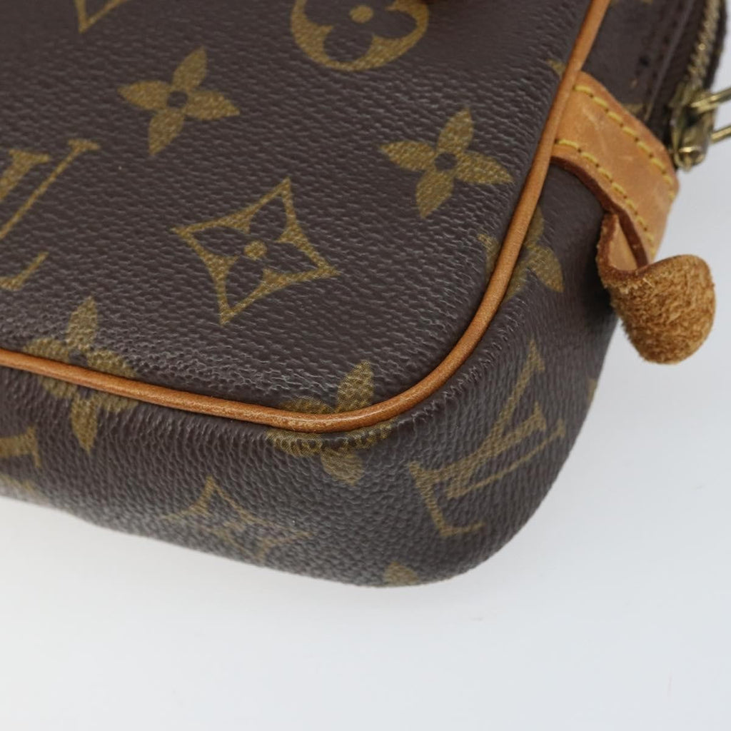 Louis Vuitton Pochette Marly Bandouliere Bag Monogram Canvas Brown Canvas Shoulder Bag Bag (Pre-Owned)