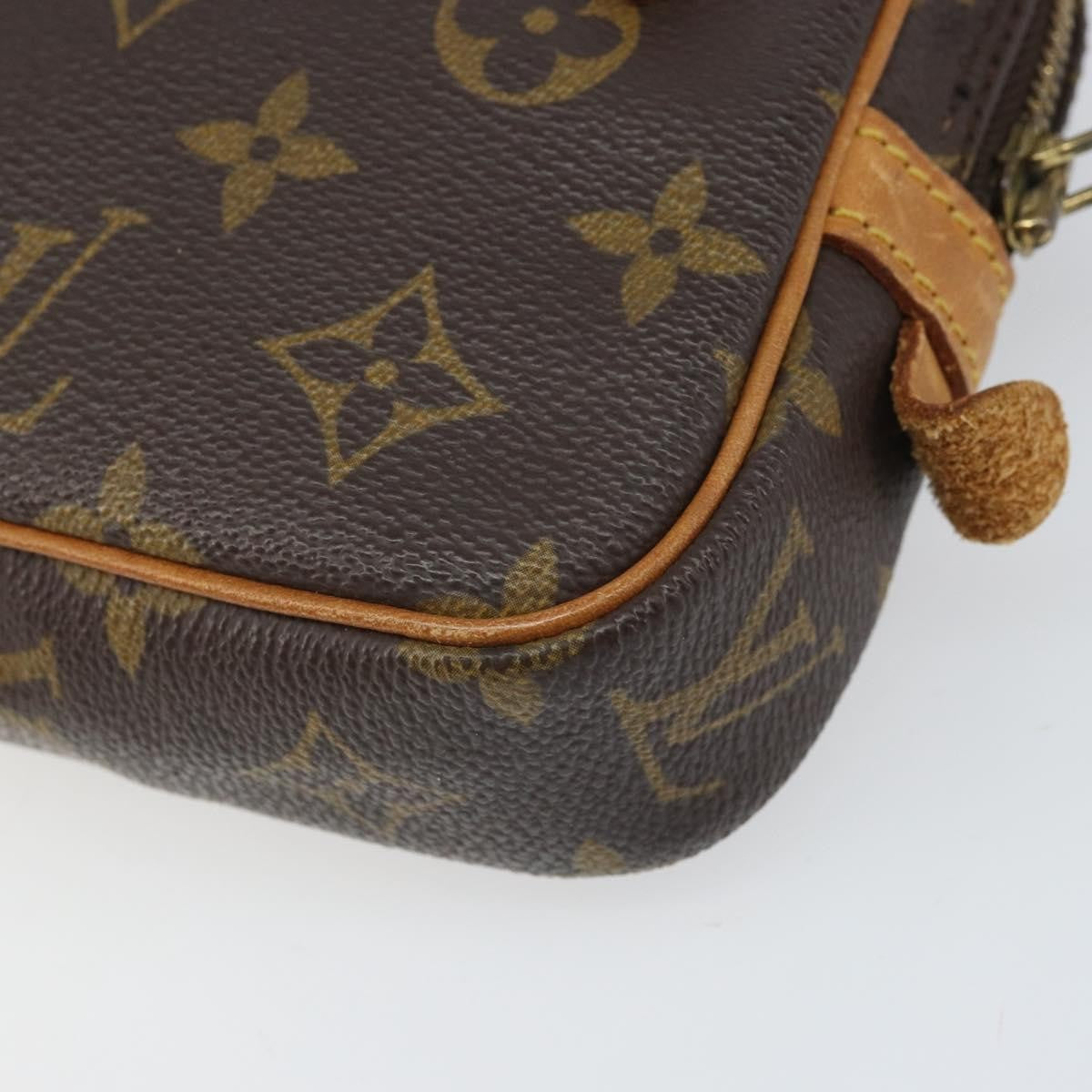 Louis Vuitton Pochette Marly Bandouliere Bag Monogram Canvas Brown Canvas Shoulder Bag Bag (Pre-Owned)