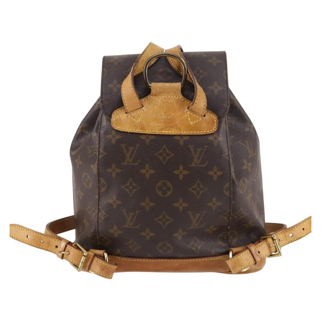 Louis Vuitton Vintage Montsouris Backpack Monogram Canvas Brown Canvas Backpack Bag (Pre-Owned)