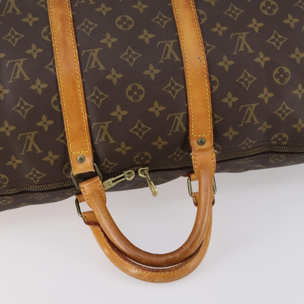 Louis Vuitton Keepall Bag Monogram Canvas Brown Canvas Travel Bag Bag (Pre-Owned)