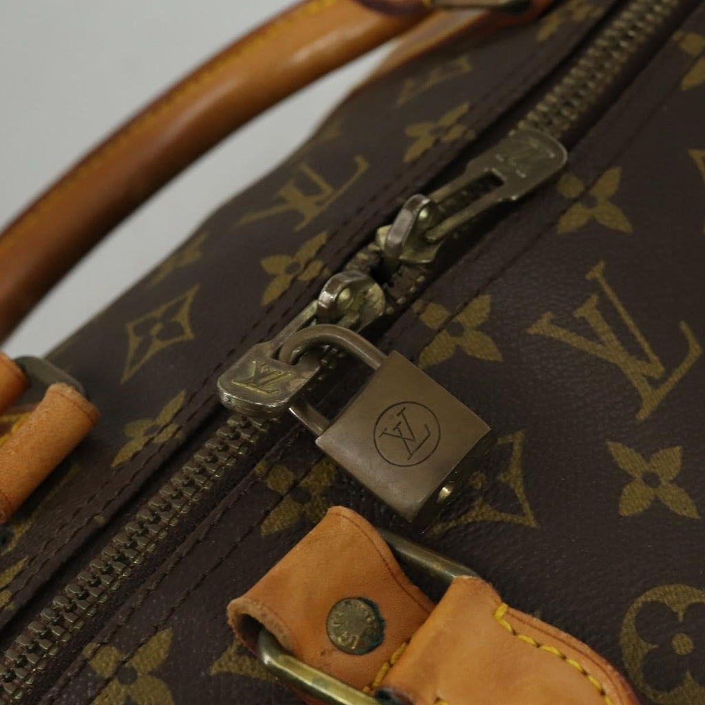 Louis Vuitton Keepall Bandouliere Bag Monogram Canvas Brown Canvas Travel Bag Bag (Pre-Owned)