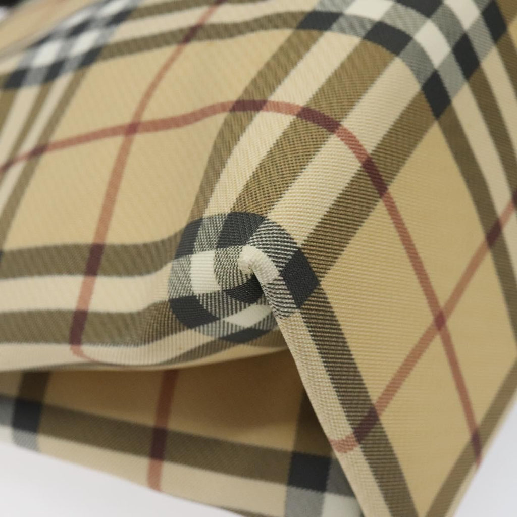 Burberry Nova Check Handbag Nova Check Canvas Beige Canvas Handbag (Pre-Owned)
