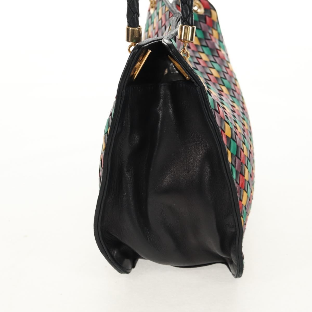 Bottega Veneta Intrecciato Shoulder Bag Leather Multicolour Leather Shoulder Bag Bag (Pre-Owned)