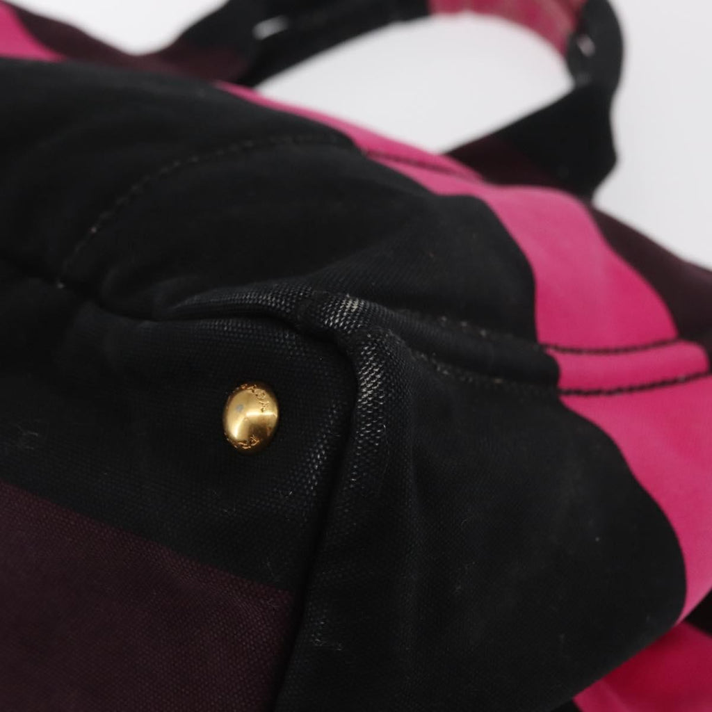 Prada Canapa Tote Canvas Pink Canvas Tote Bag Bag (Pre-Owned)