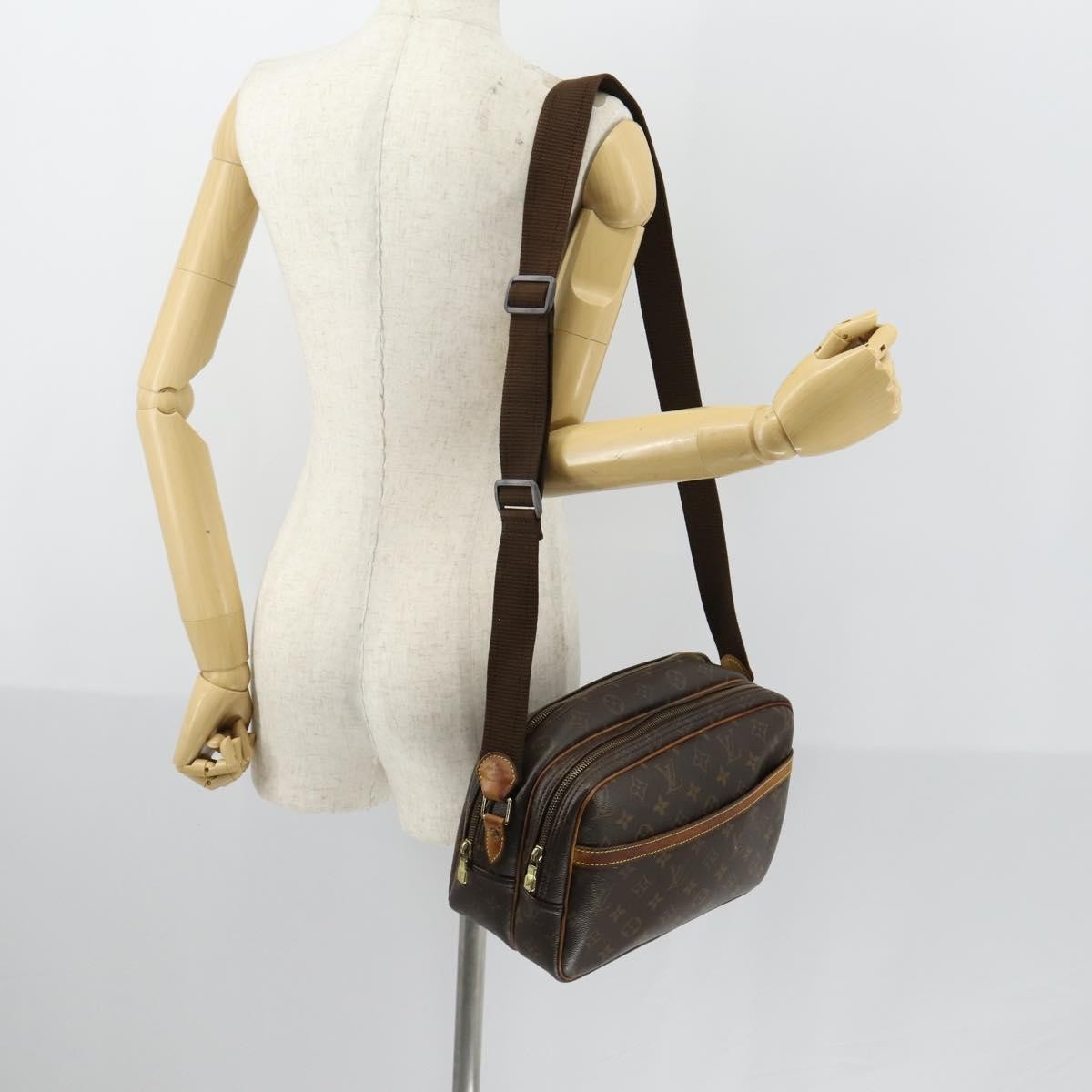 Louis Vuitton Reporter Bag Monogram Canvas Brown Canvas Shoulder Bag Bag (Pre-Owned)