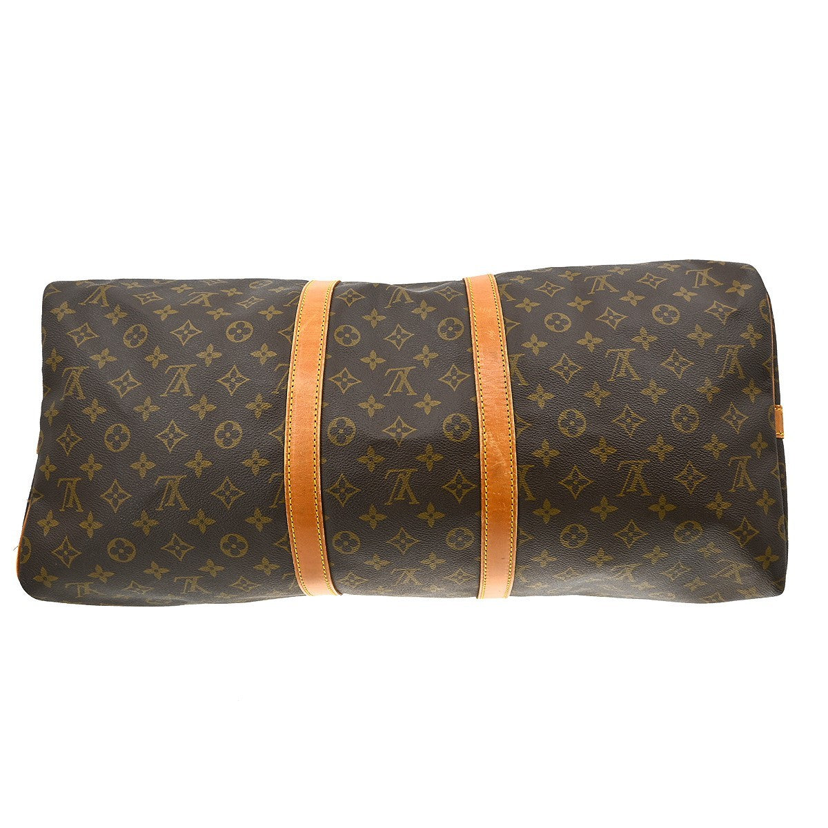 Louis Vuitton Keepall Bag Monogram Canvas Brown Canvas Travel Bag Bag (Pre-Owned)