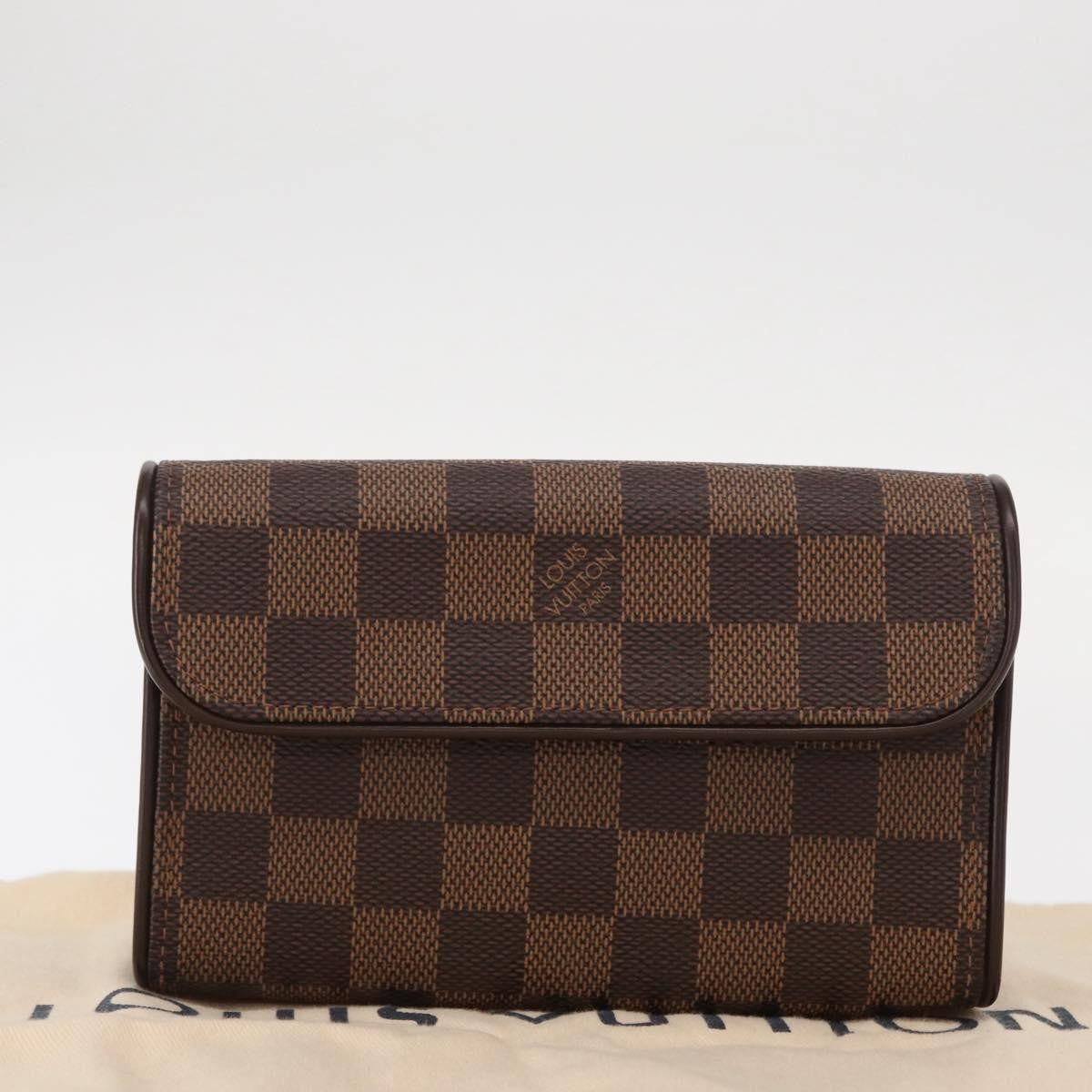 Louis Vuitton Florentine Waist Bag Monogram Canvas Brown Canvas Clutche & Pouche Bag (Pre-Owned)