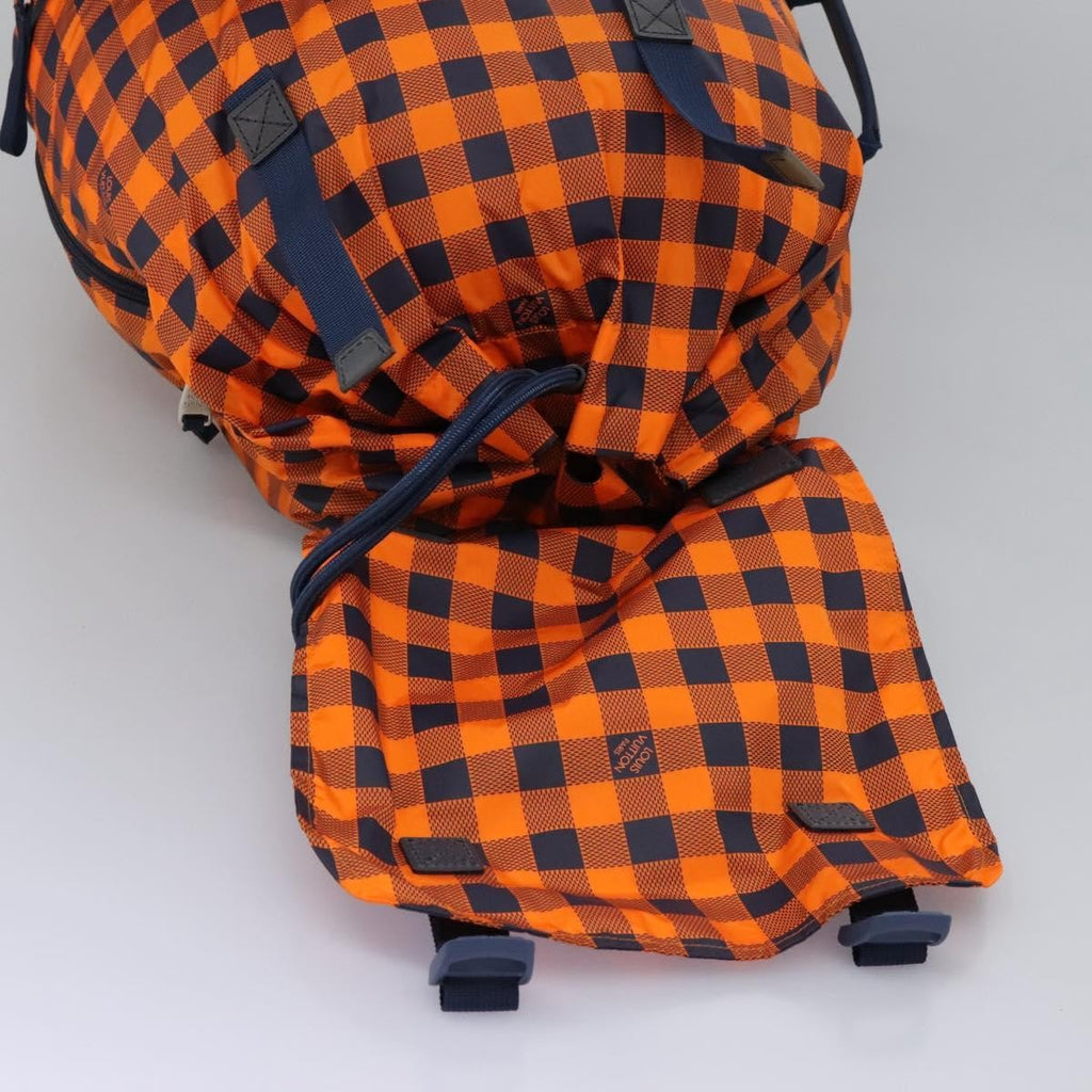 Louis Vuitton Aventure Backpack Damier Nylon Orange Nylon Backpack Bag (Pre-Owned)
