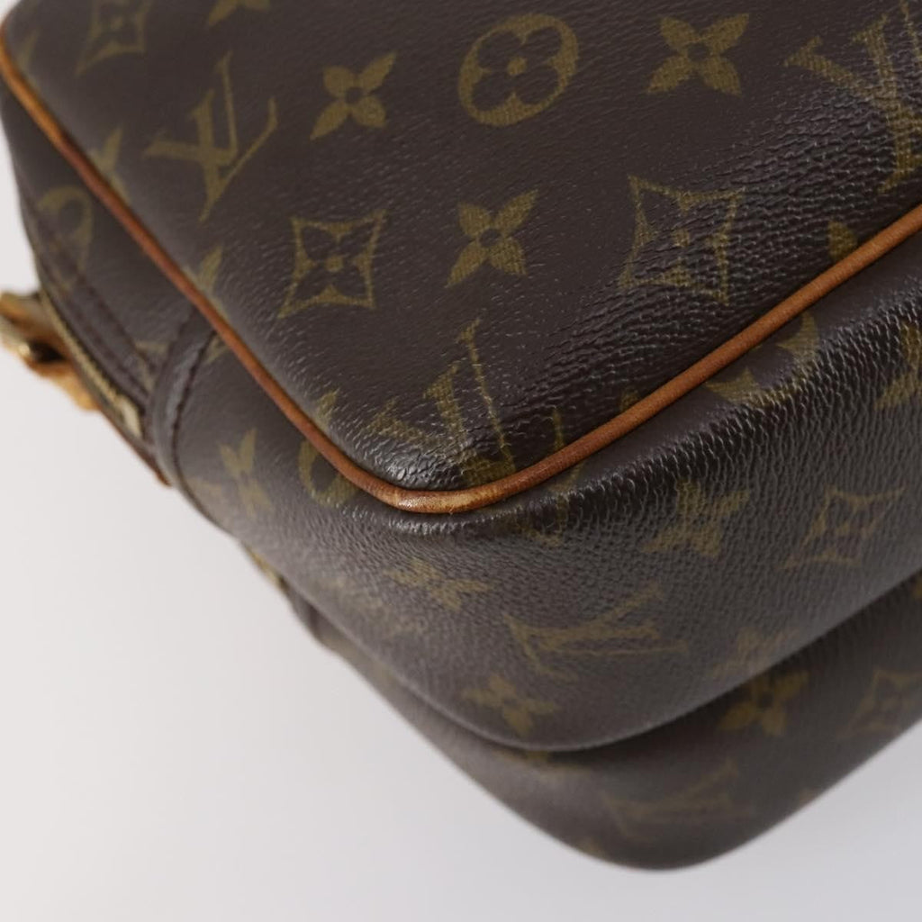 Louis Vuitton Reporter Bag Monogram Canvas Brown Canvas Shoulder Bag Bag (Pre-Owned)
