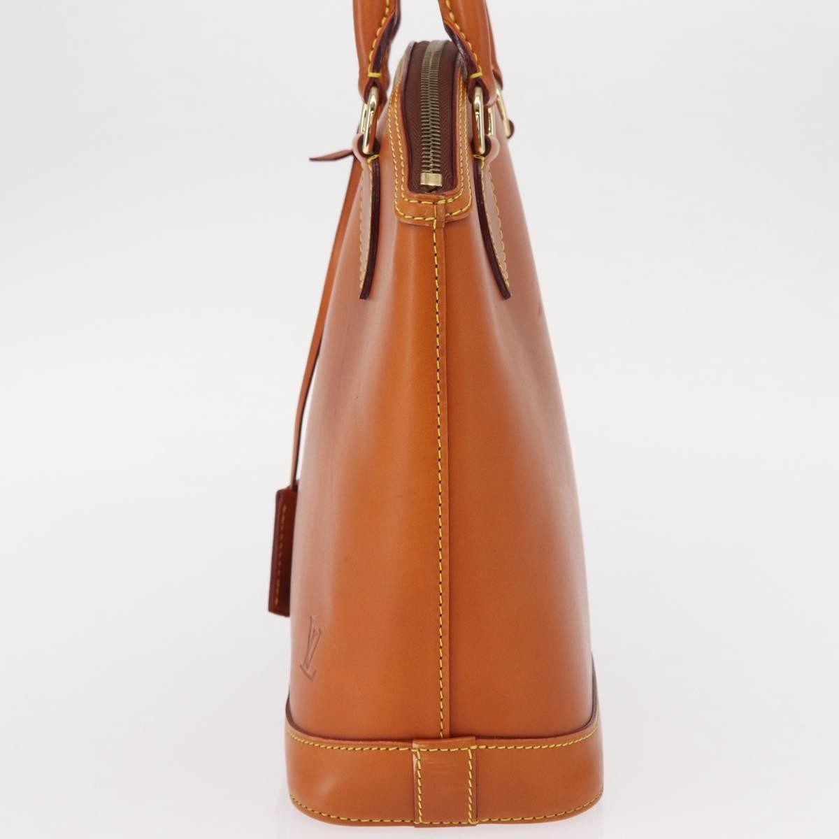 Louis Vuitton Lockit Handbag Nomade Leather Brown Leather Handbag (Pre-Owned)