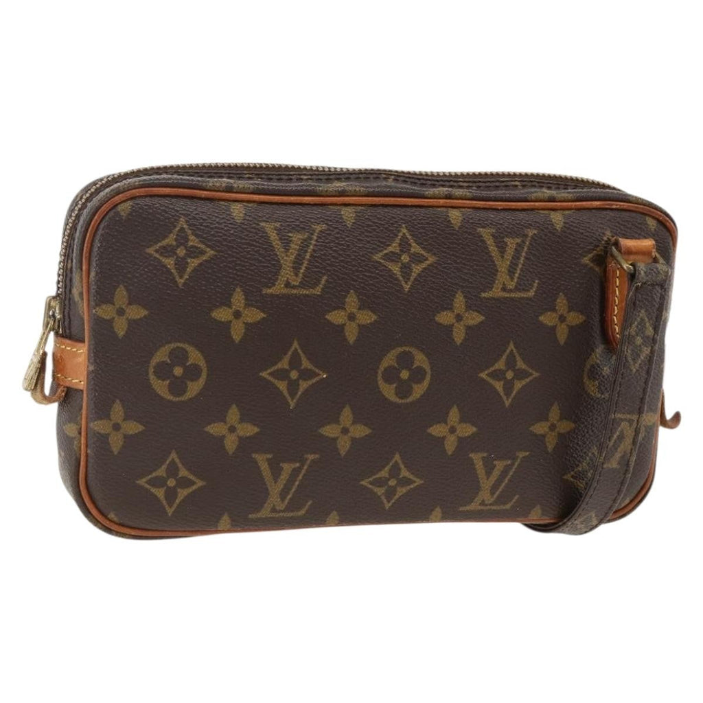 Louis Vuitton Pochette Marly Bandouliere Bag Monogram Canvas Brown Canvas Shoulder Bag Bag (Pre-Owned)