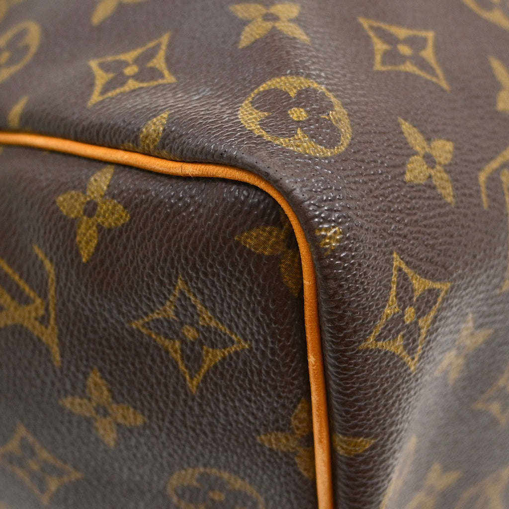 Louis Vuitton Keepall Bag Monogram Canvas Brown Canvas Travel Bag Bag (Pre-Owned)