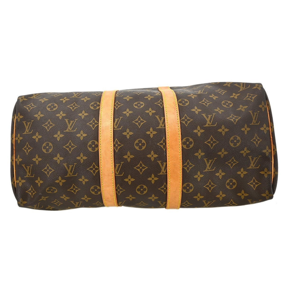 Louis Vuitton Keepall Bag Monogram Canvas Brown Canvas Travel Bag Bag (Pre-Owned)