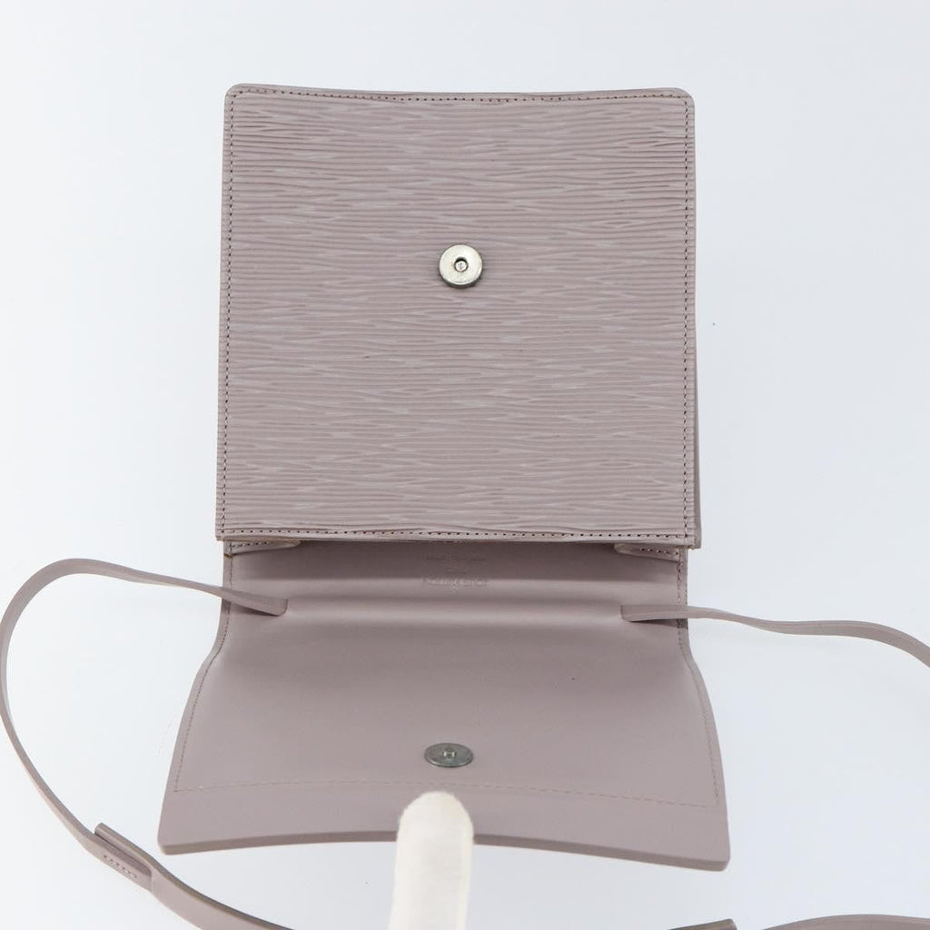 Louis Vuitton Biarritz Shoulder Bag Epi Leather Purple Leather Clutche & Pouche Bag (Pre-Owned)
