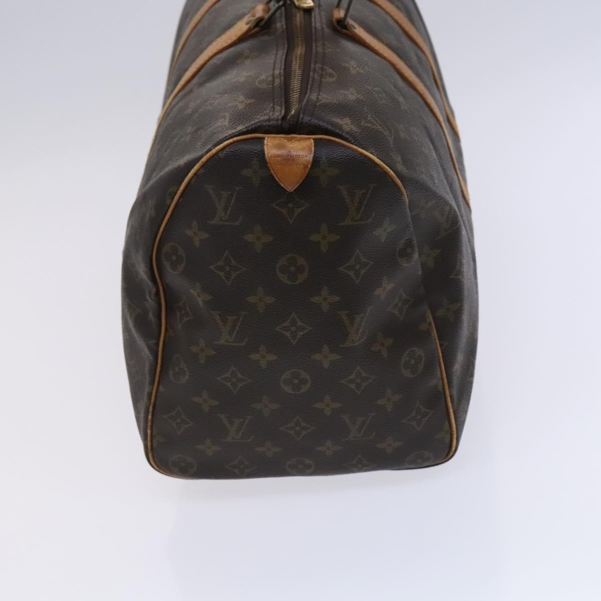 Louis Vuitton Keepall Bag Monogram Canvas Brown Canvas Travel Bag Bag (Pre-Owned)