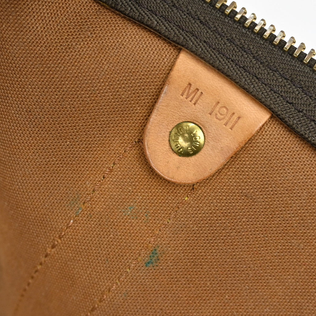 Louis Vuitton Keepall Bag Monogram Canvas Brown Canvas Travel Bag Bag (Pre-Owned)
